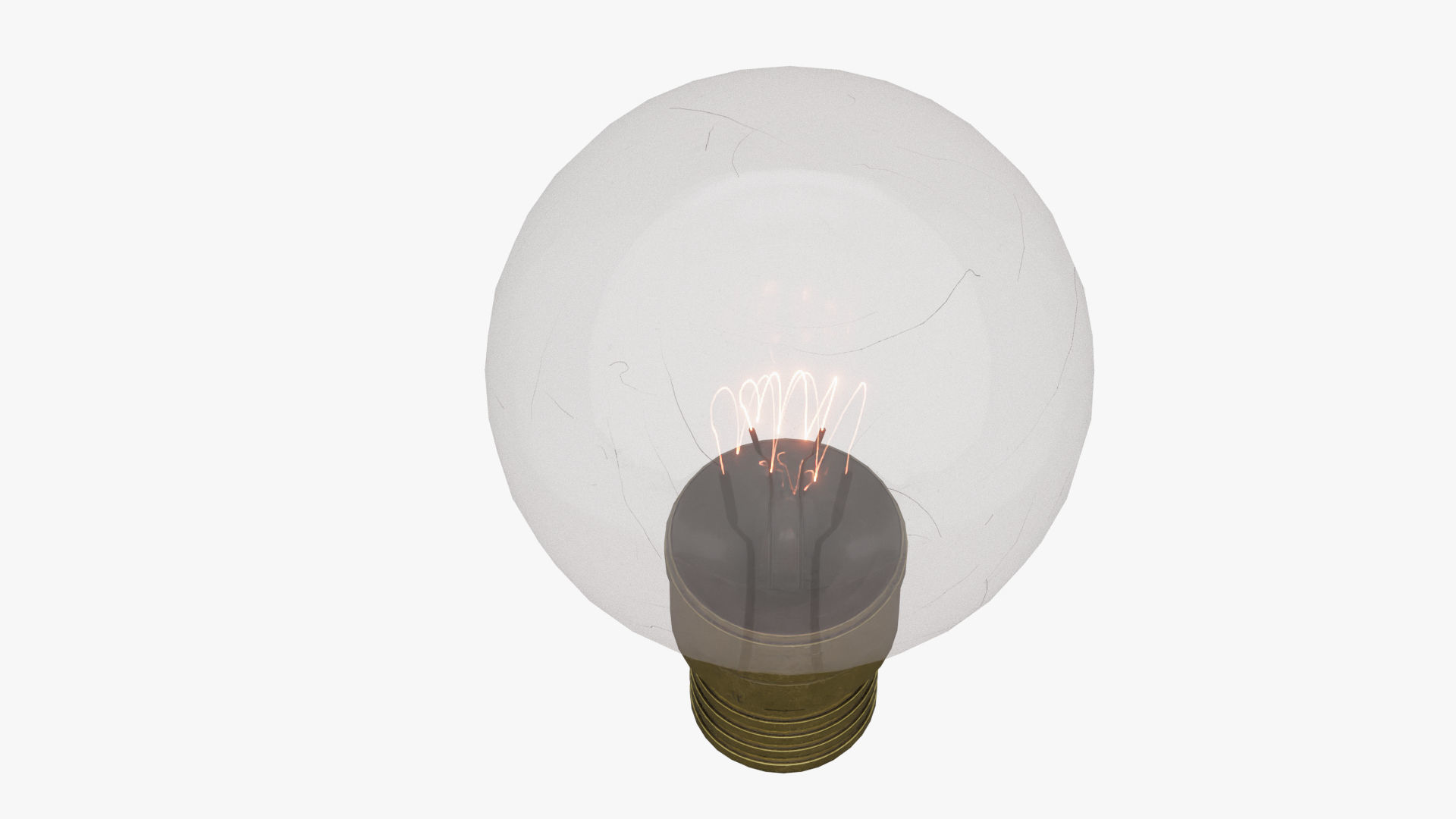 Vintage light bulb 3D model_3