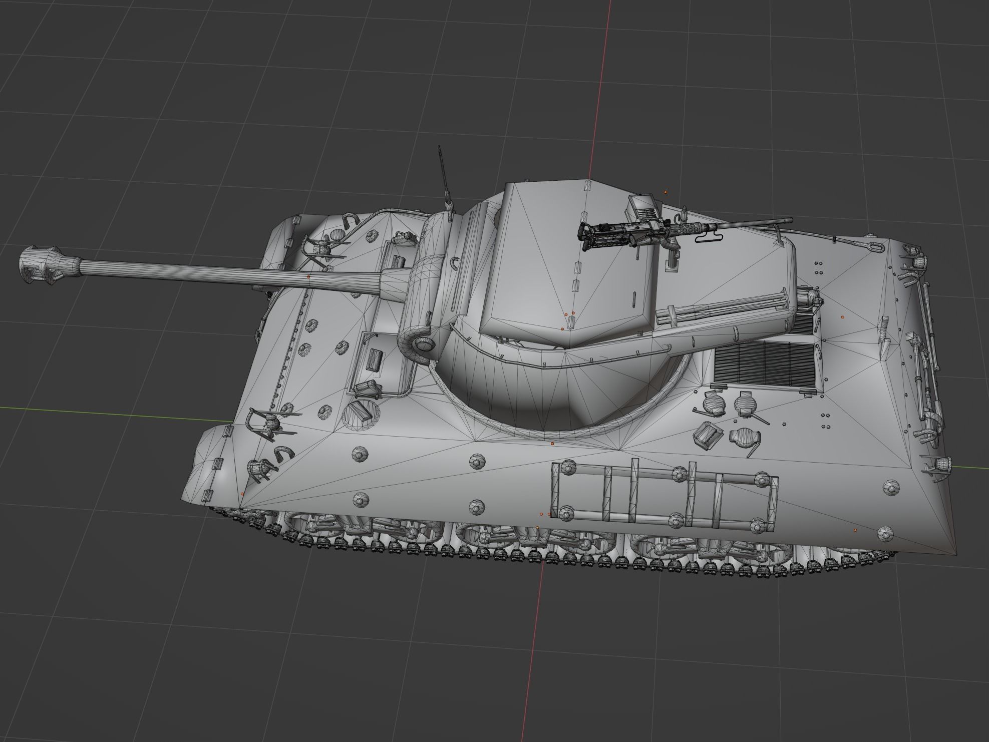 M36 Jackson Low-poly 3D model_8