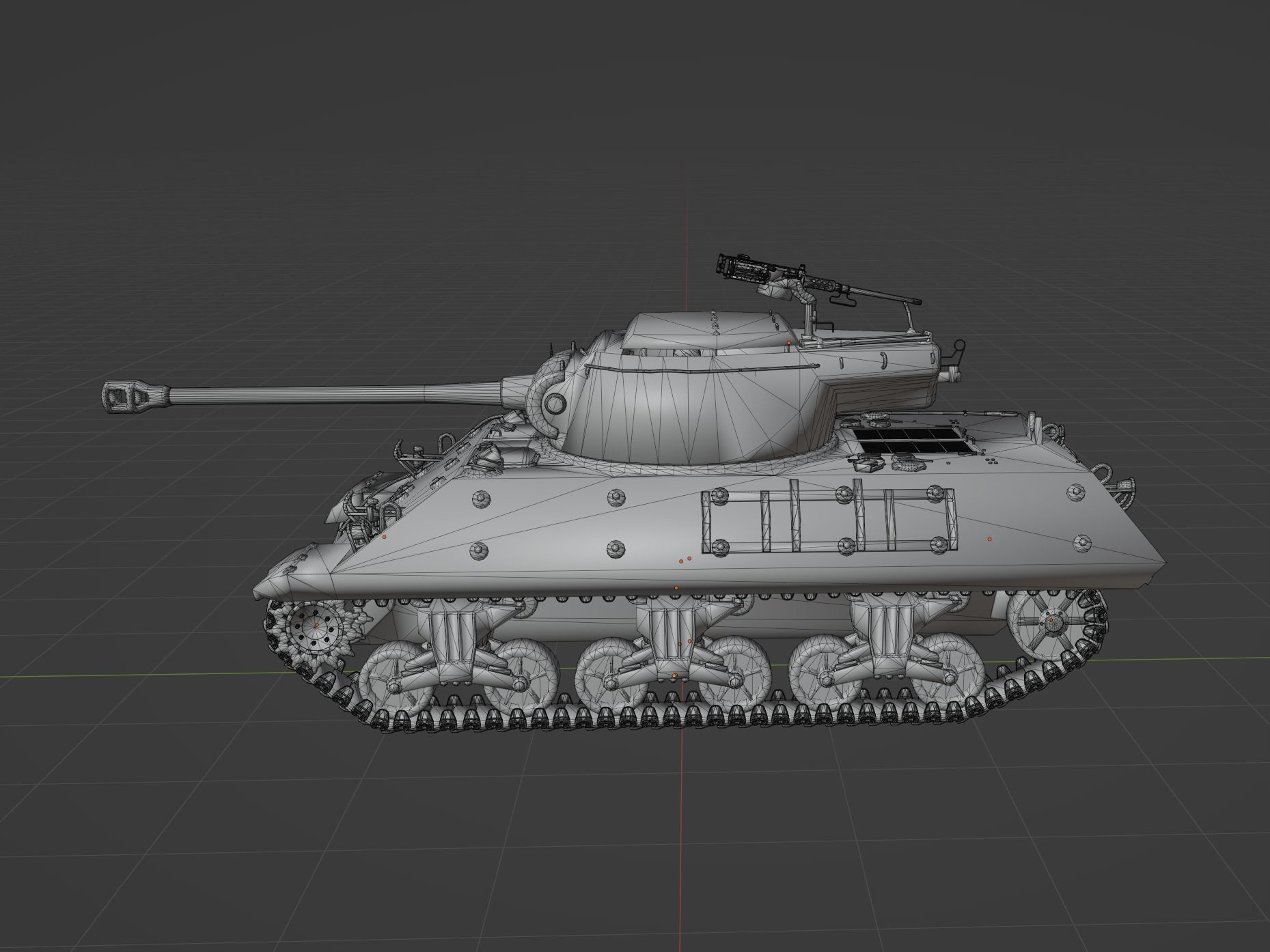 M36 Jackson Low-poly 3D model_1