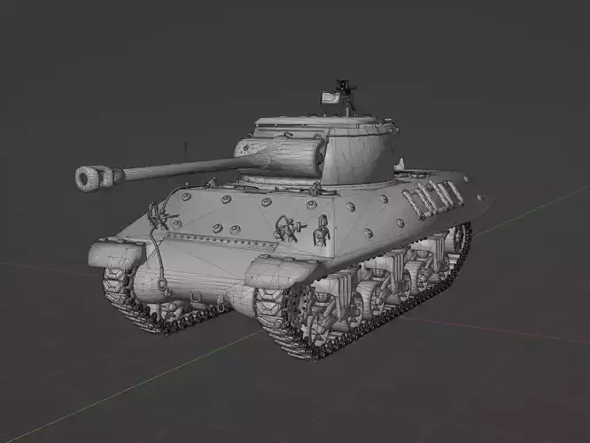 M36 Jackson Low-poly 3D model