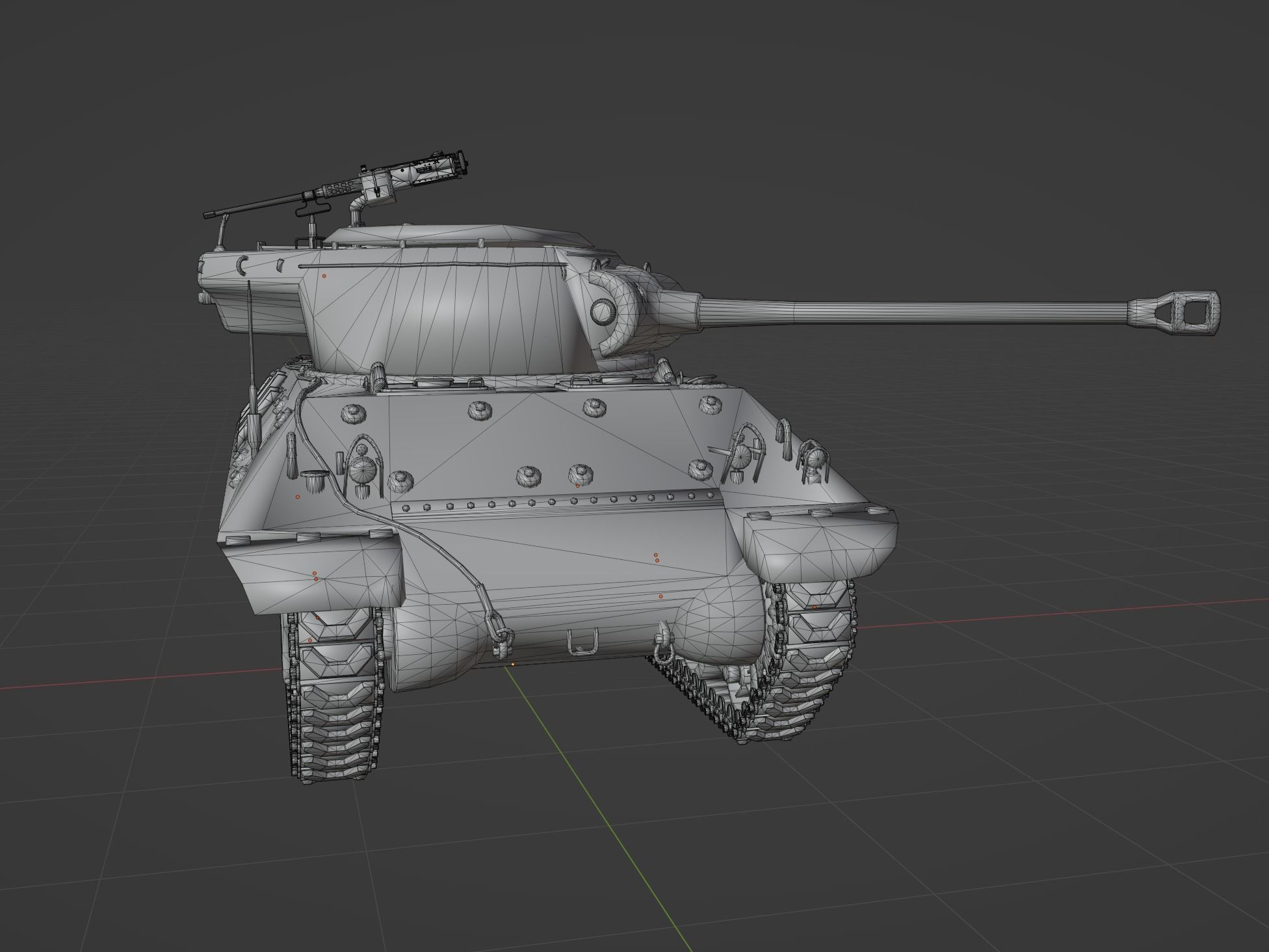 M36 Jackson Low-poly 3D model_9