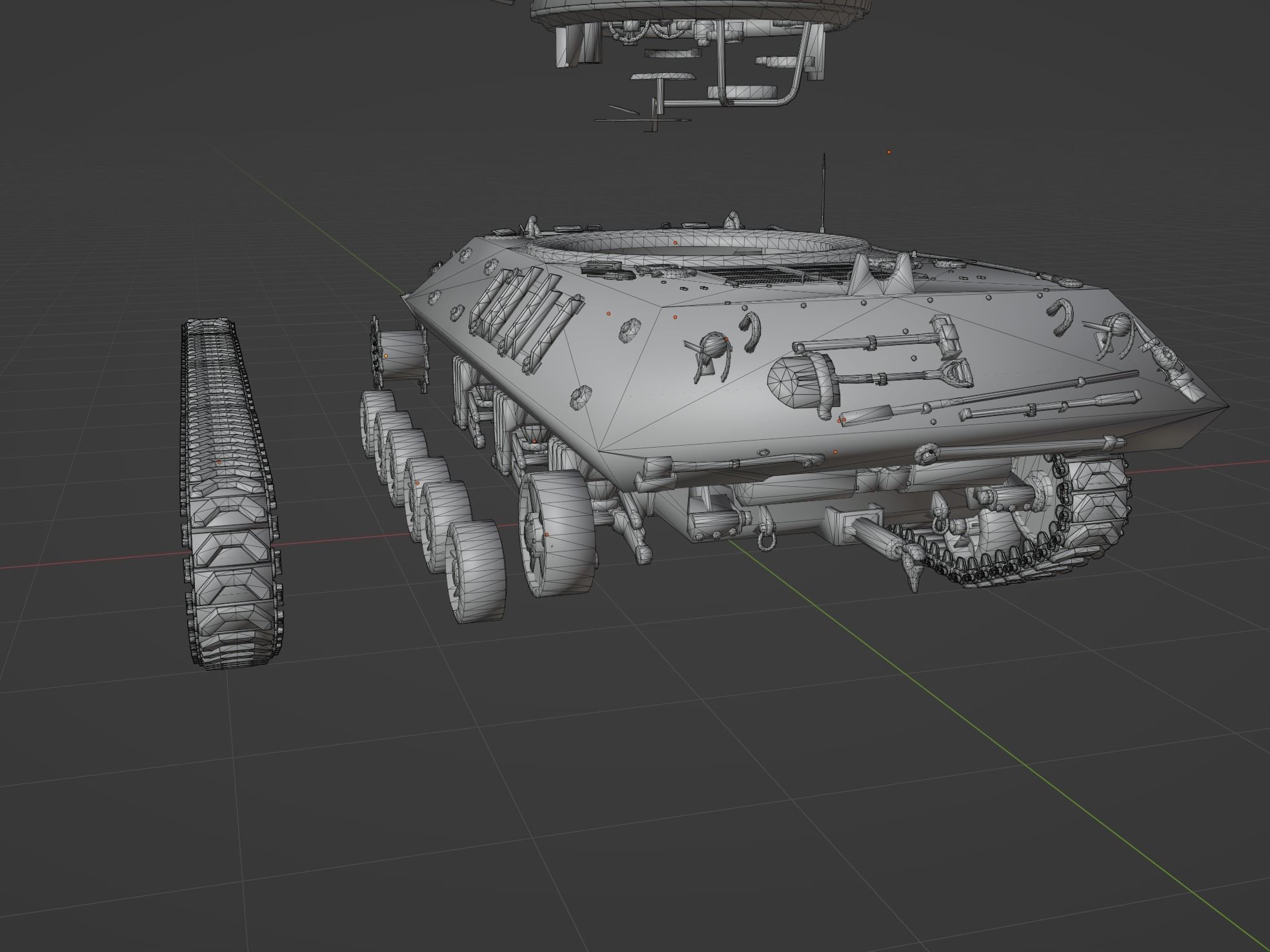 M36 Jackson Low-poly 3D model_12