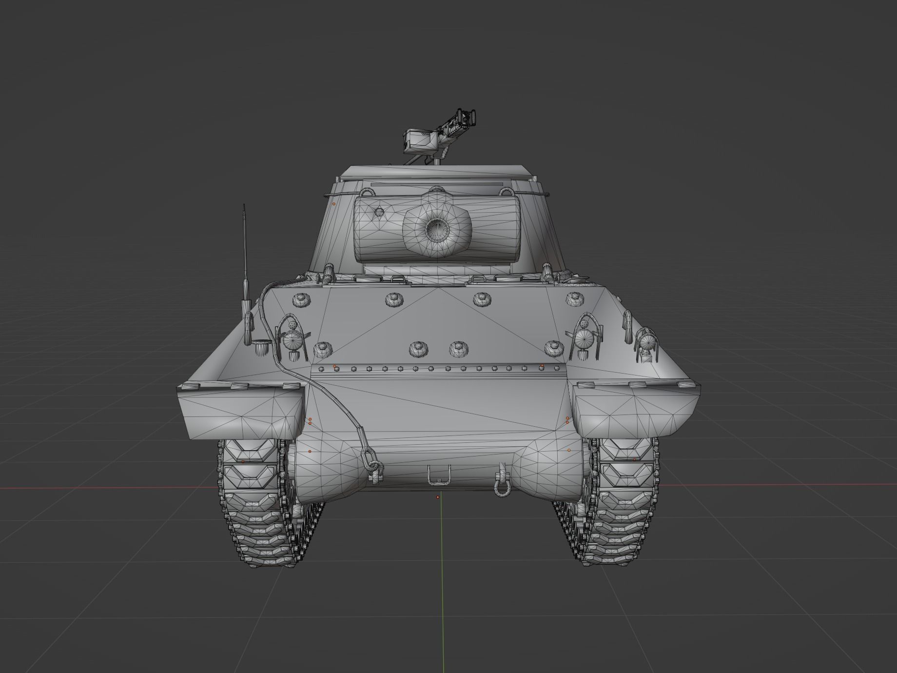 M36 Jackson Low-poly 3D model_7