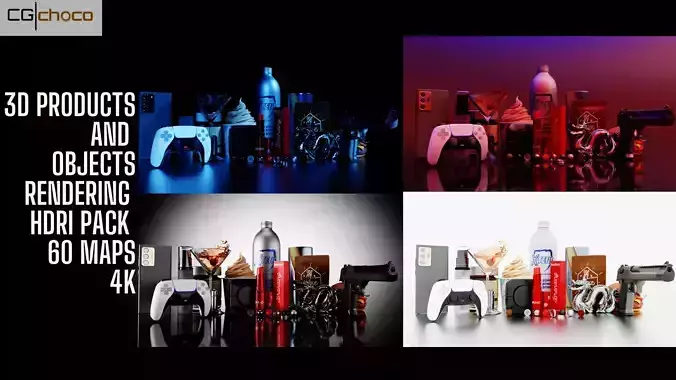 Products And Objects 3d Rendering Hdri Pack 3D model
