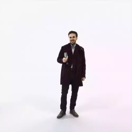 Flow 02H Champagne Glass Elegant Man