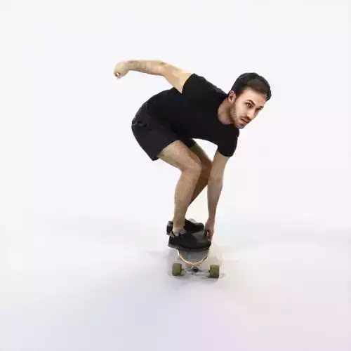 Flow 03B Riding a Skateboard Sports Man