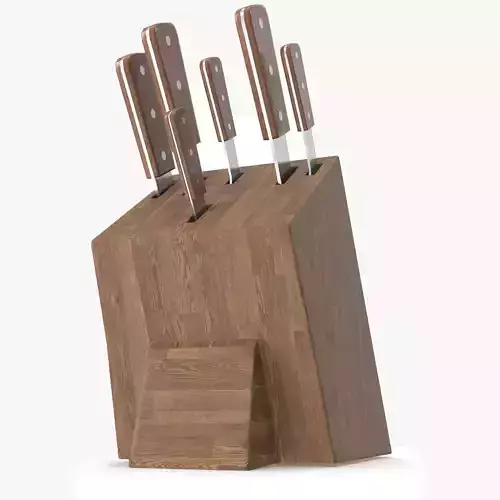 Kitchen Knife Holder with Knives
