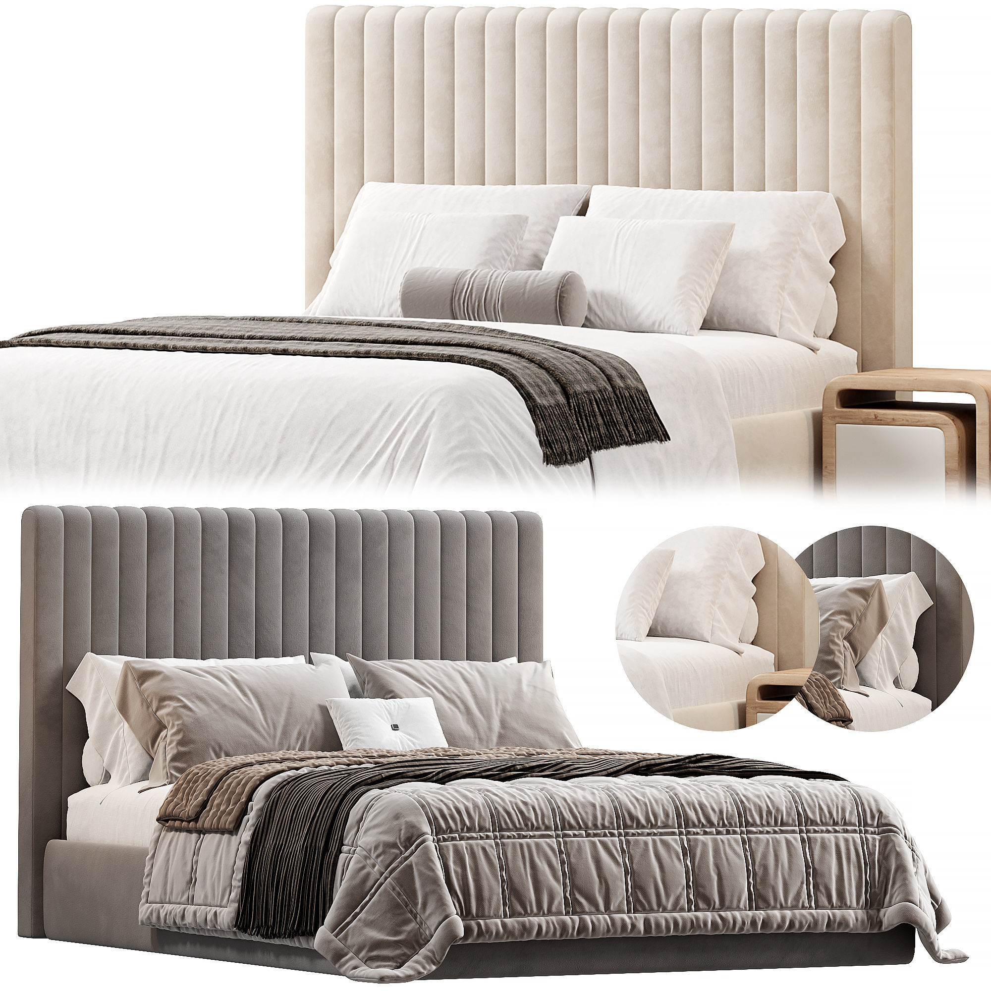 MINNESOTA Bed by cazarina 3D model_7