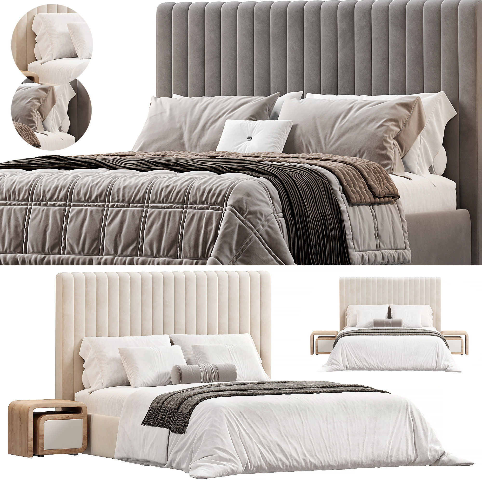 MINNESOTA Bed by cazarina 3D model_6