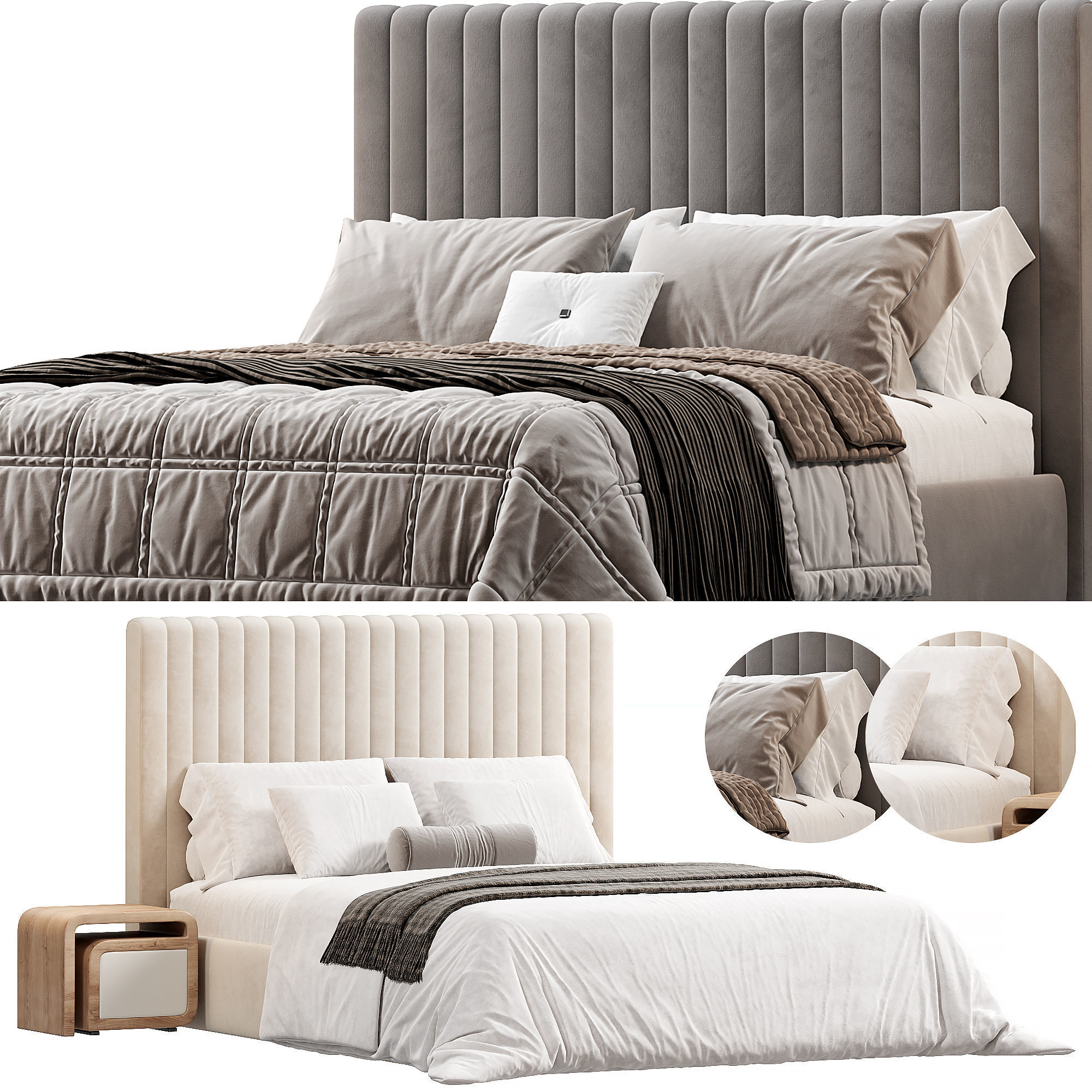 MINNESOTA Bed by cazarina 3D model_10