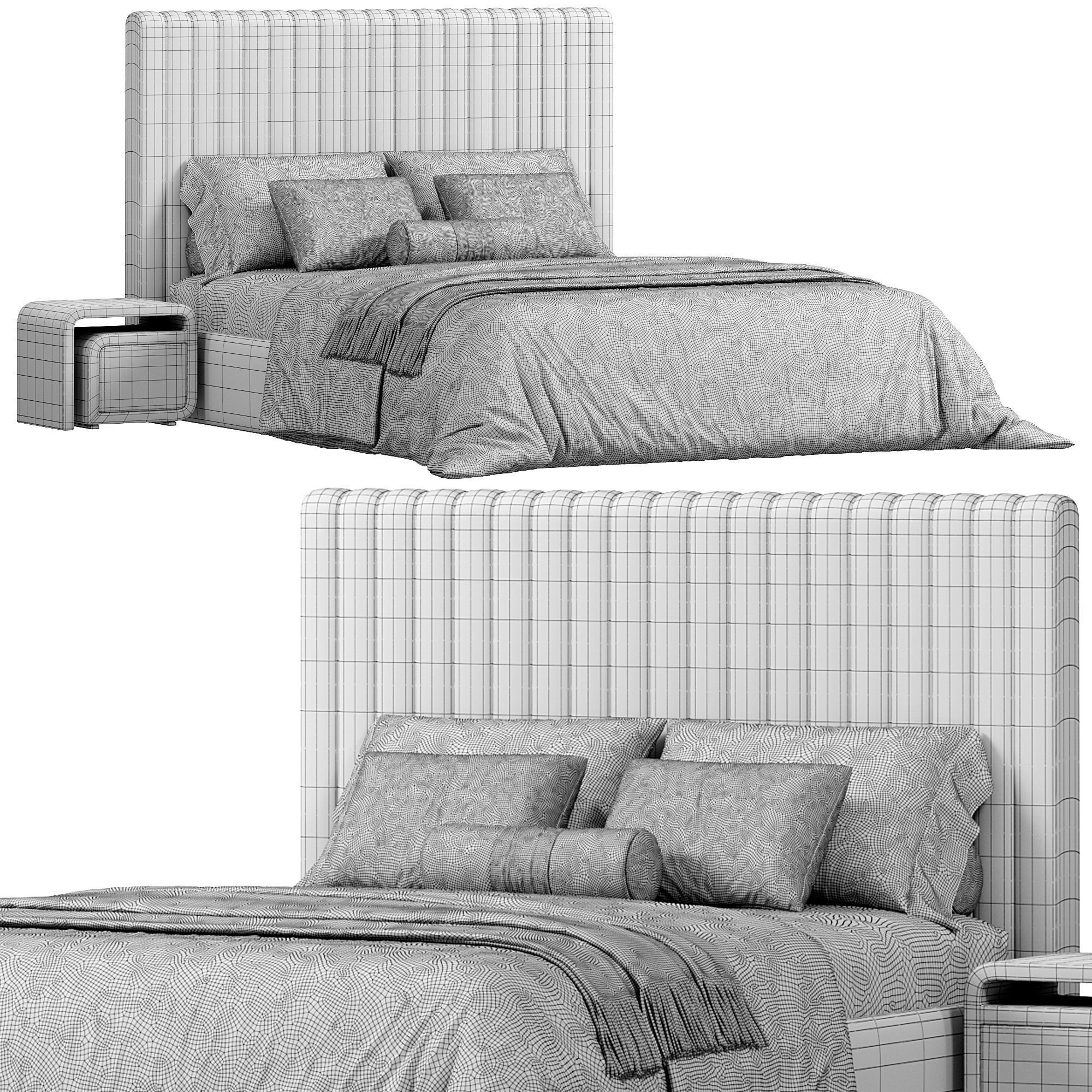 MINNESOTA Bed by cazarina 3D model_5