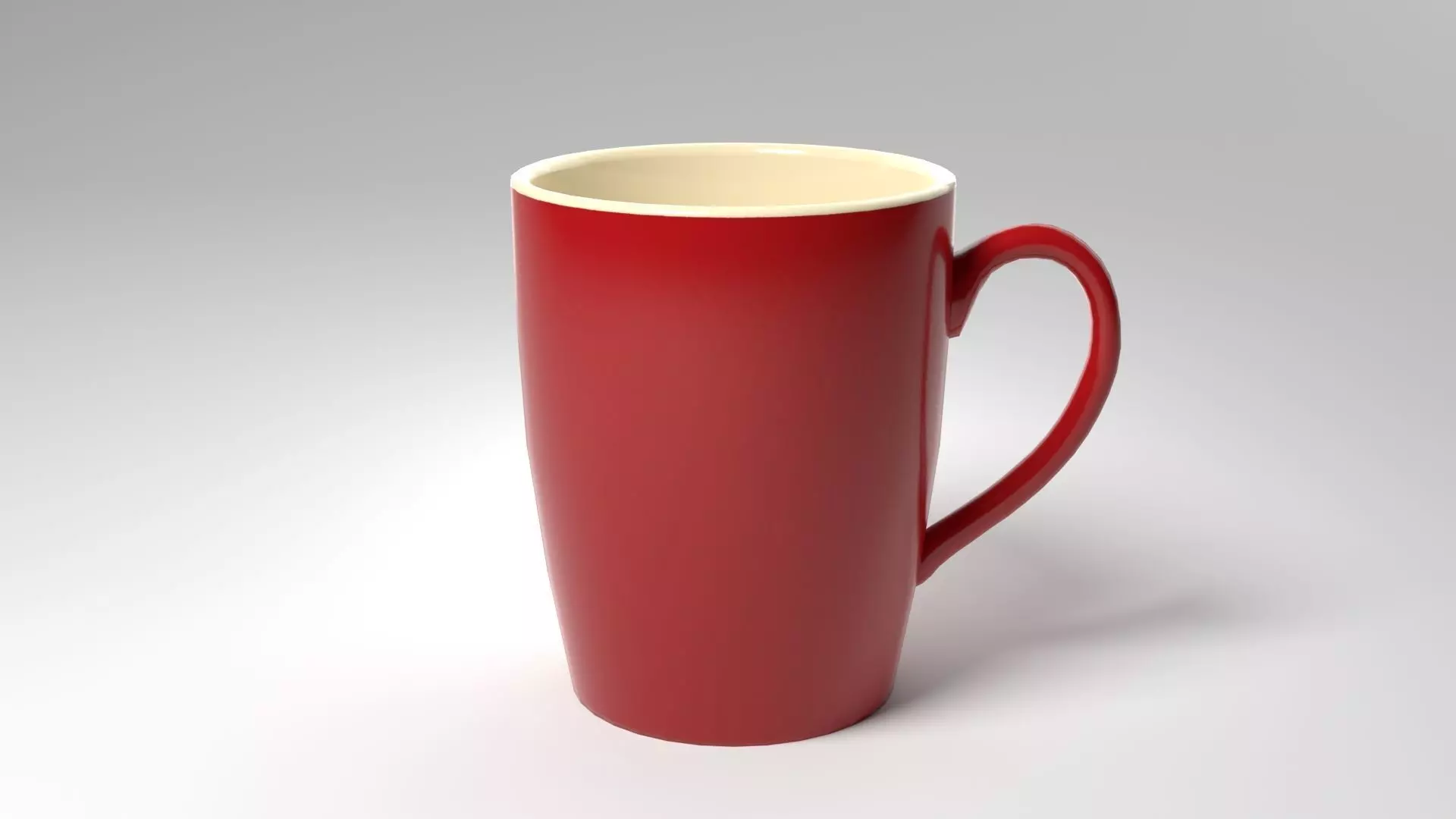 Red Mug 3D Model Free low-poly 3D model_0