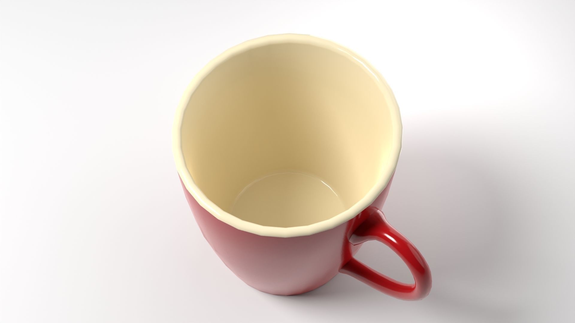 Red Mug 3D Model Free low-poly 3D model_6