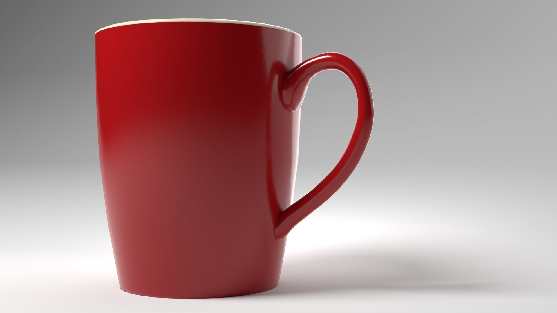 Red Mug 3D Model Free low-poly 3D model_3