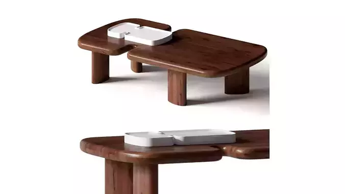 Bicephale by Ralph Pucci coffee table 3D model