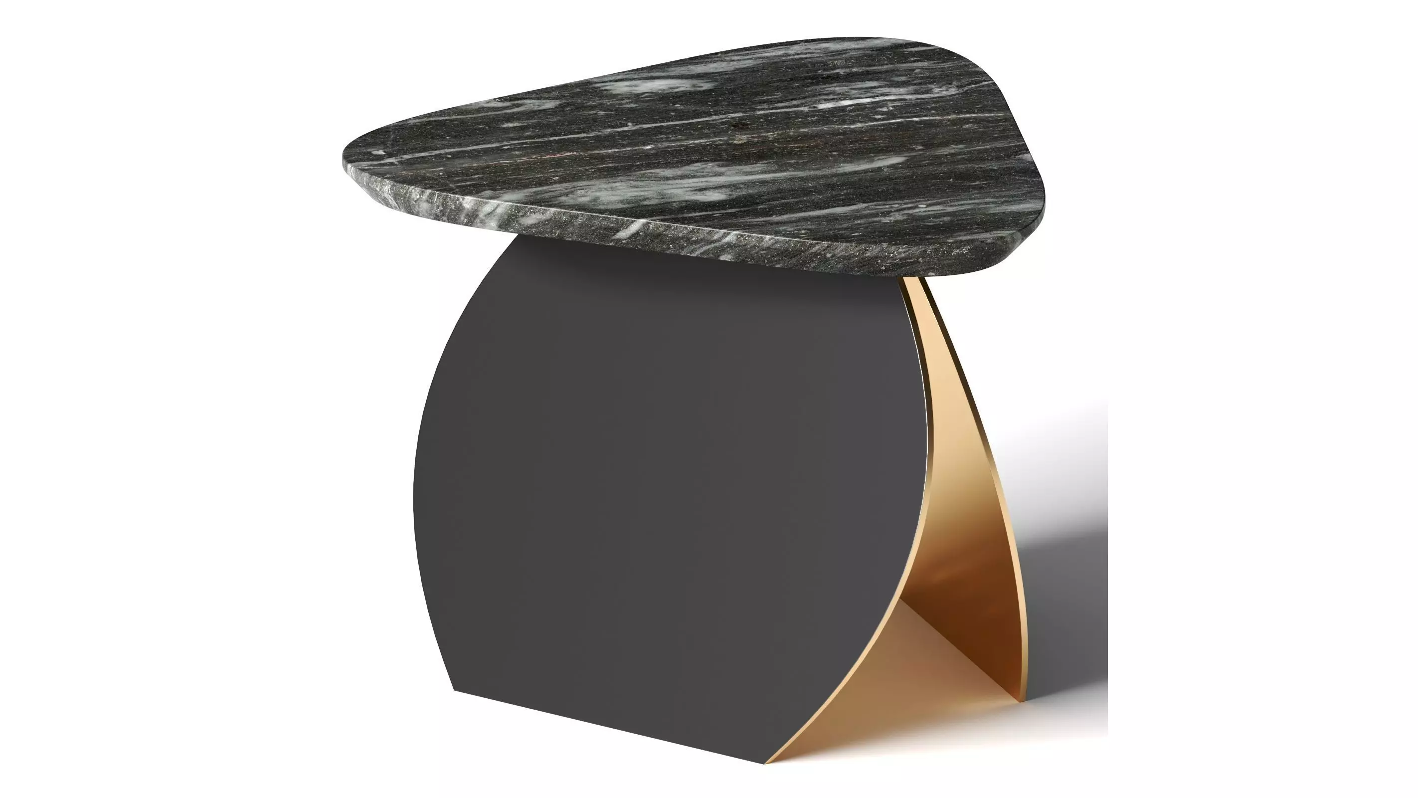 Eclat Bronze Side Table by Ralph Pucci 3D model_0