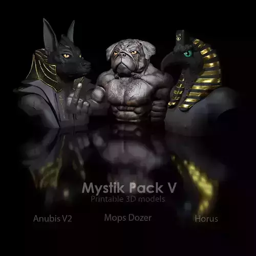 3-Pack - 30 Percent - Anubis Mops-Dozer-Horus 3D print model