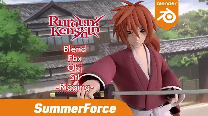 Himura Kenshin - Rurouni Kenshin 3D model