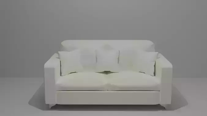 sofa-low poly 3d model