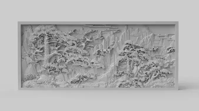 CNC Sculpted Traditional Asian Relief vol 8