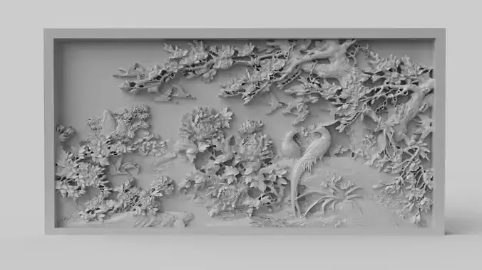 CNC Sculpted Traditional Asian Relief vol 7