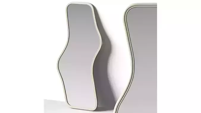 Large Irregular Decorative Floor Mirror by Charmy decor