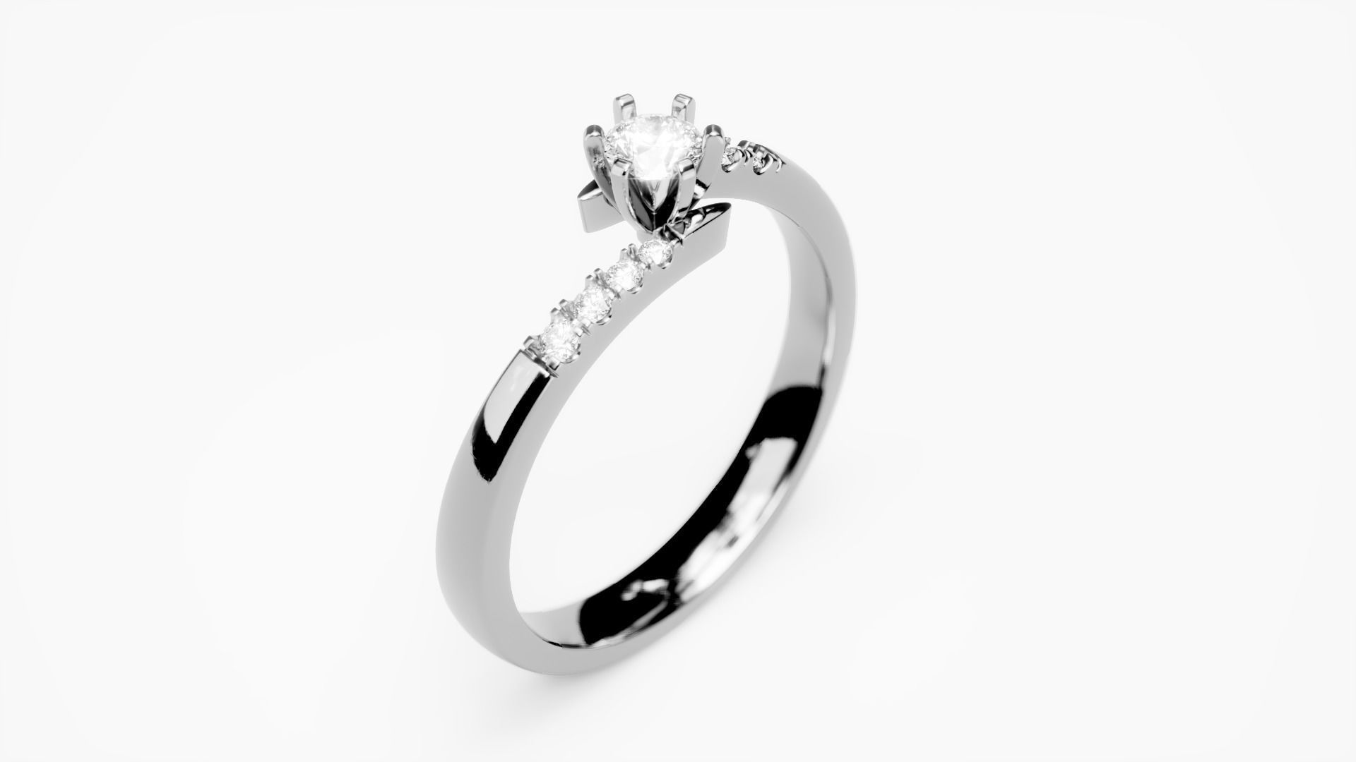Engagement Ring 38 3D print model_1
