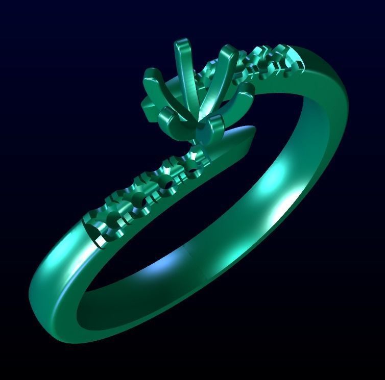 Engagement Ring 38 3D print model_7