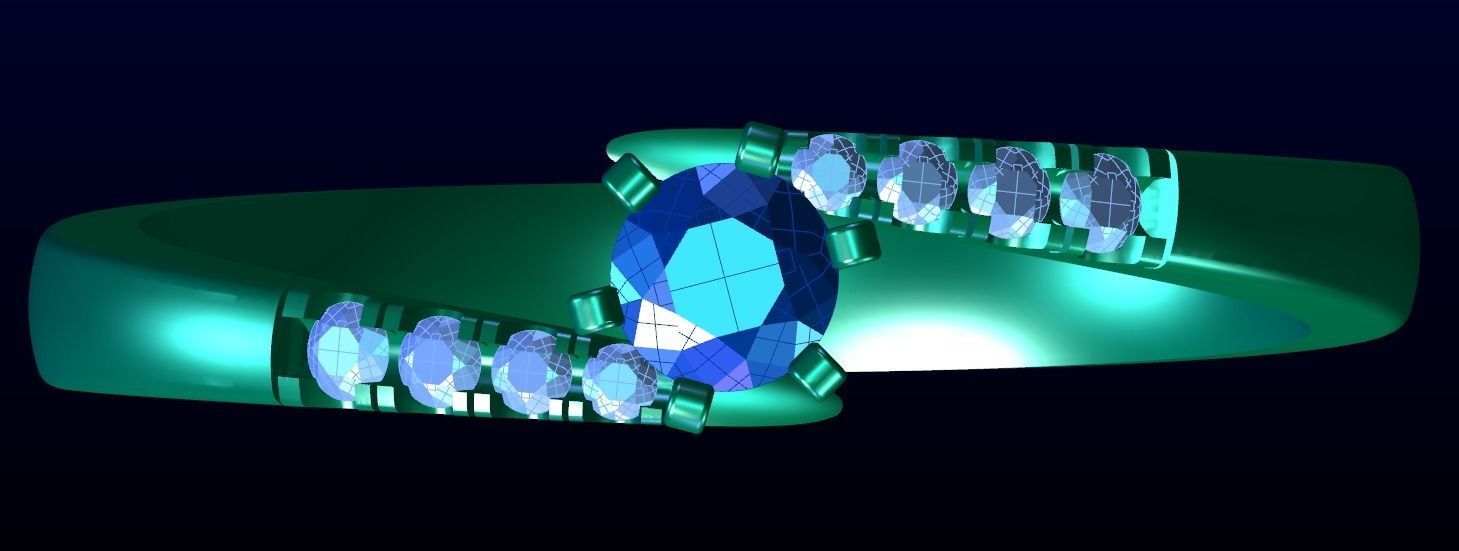 Engagement Ring 38 3D print model_8