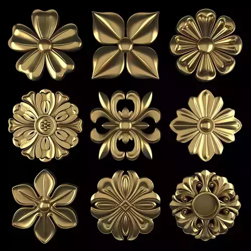 Ornament Element Pack 17 3D model