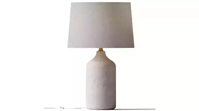 Zara home - WHITE CERAMIC BASE LAMP