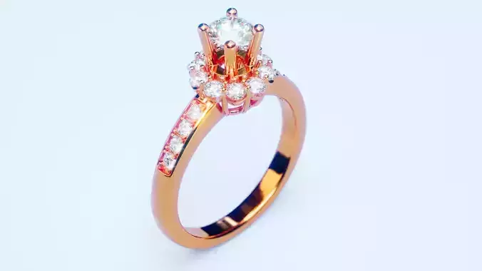 Engagement Ring 39 3D print model