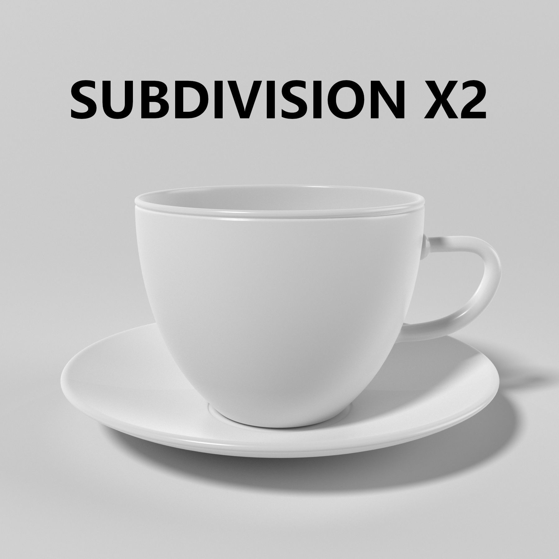 White cup Free low-poly 3D model_10