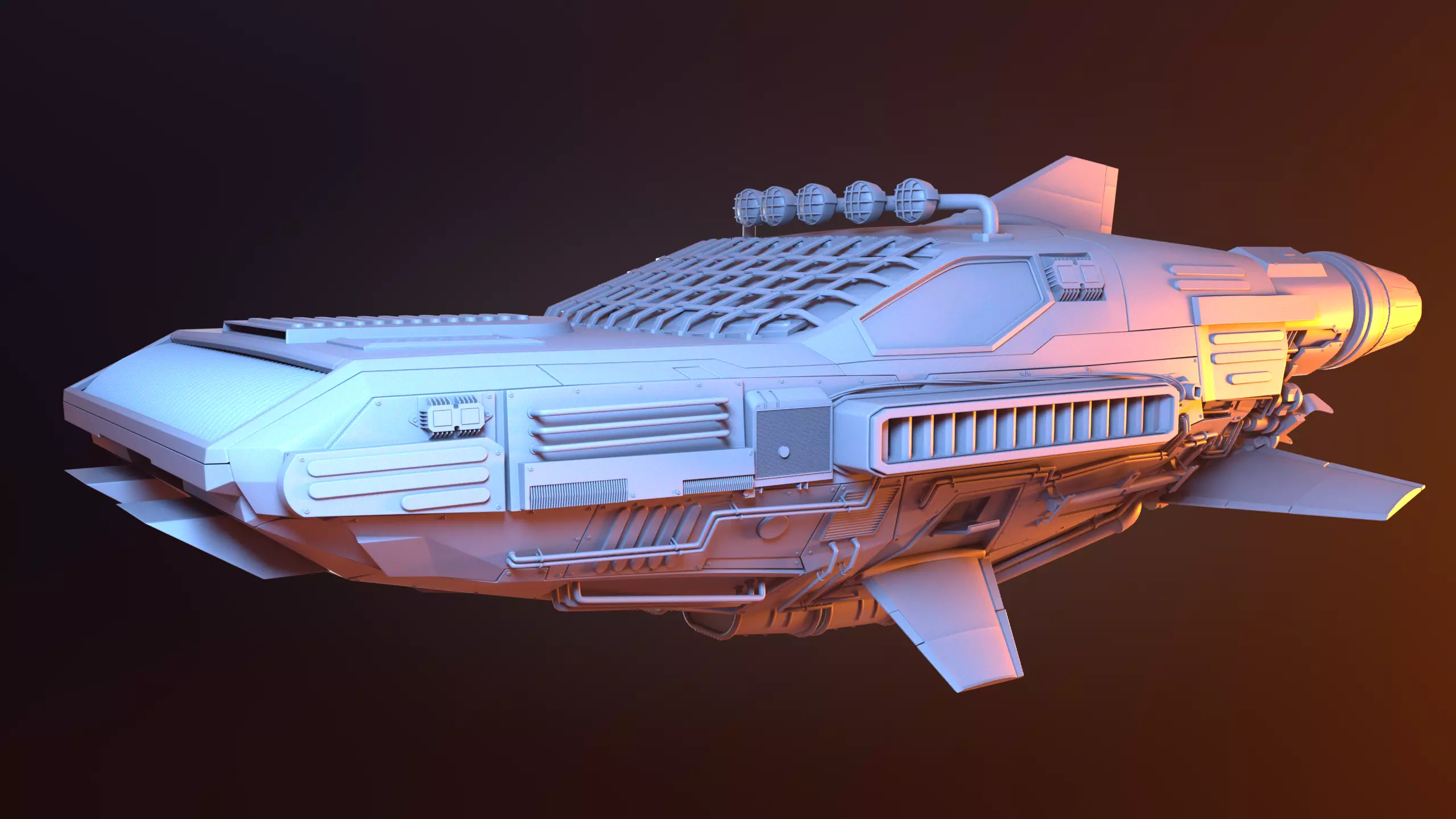 Futuristic Car 3D model