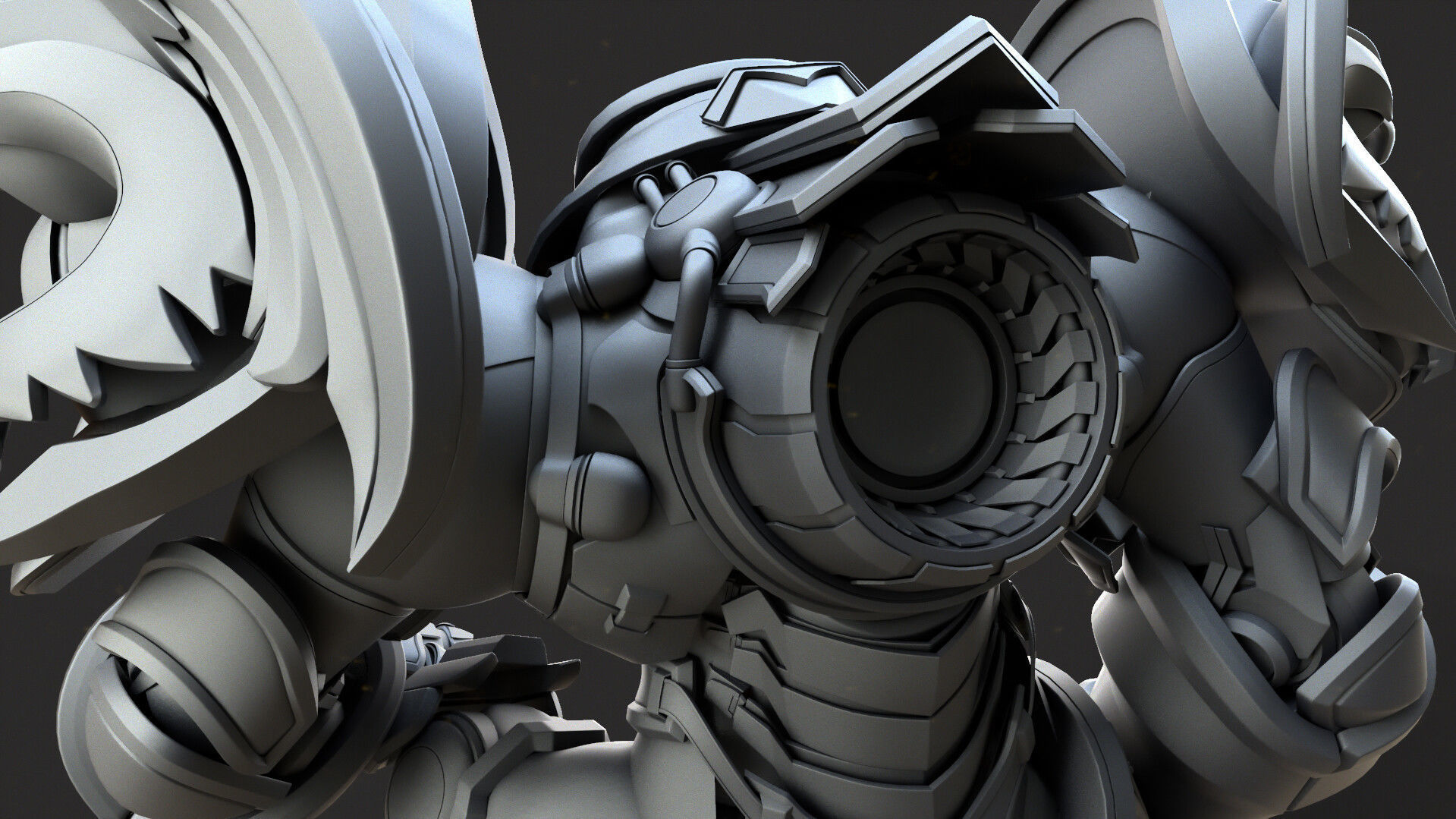 Reinhardt Low-poly 3D model_4