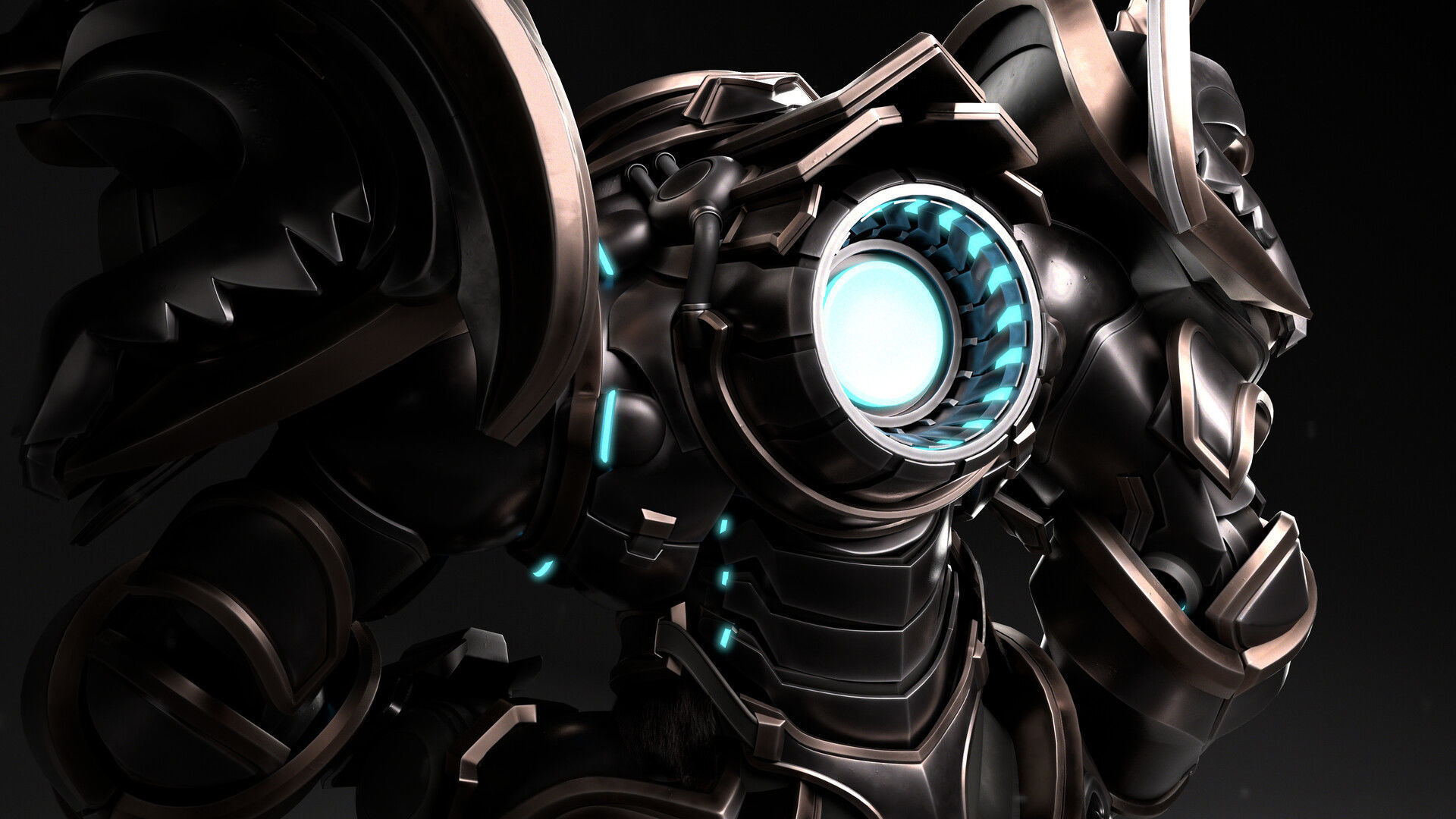 Reinhardt Low-poly 3D model_11