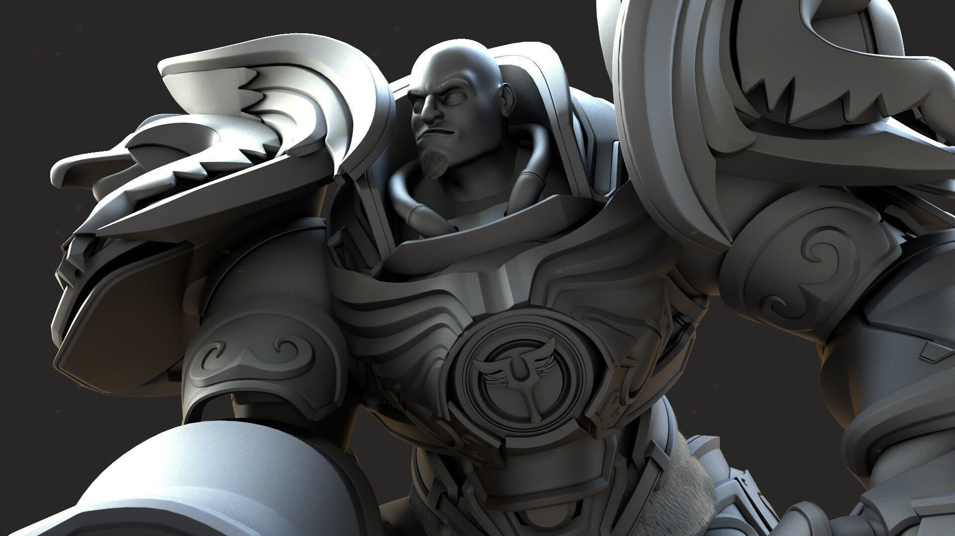 Reinhardt Low-poly 3D model_10