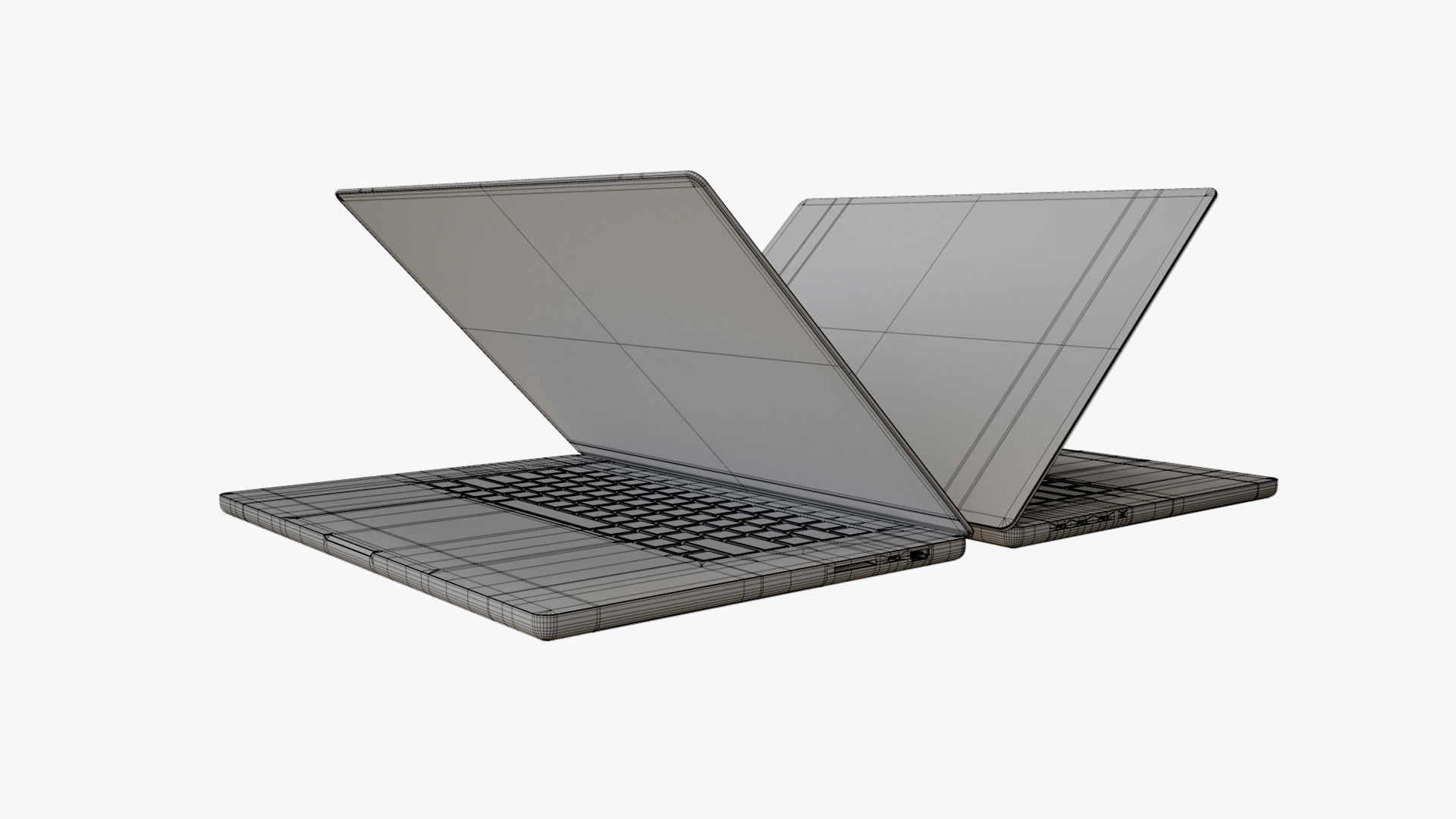 Laptop Black 3D model_12