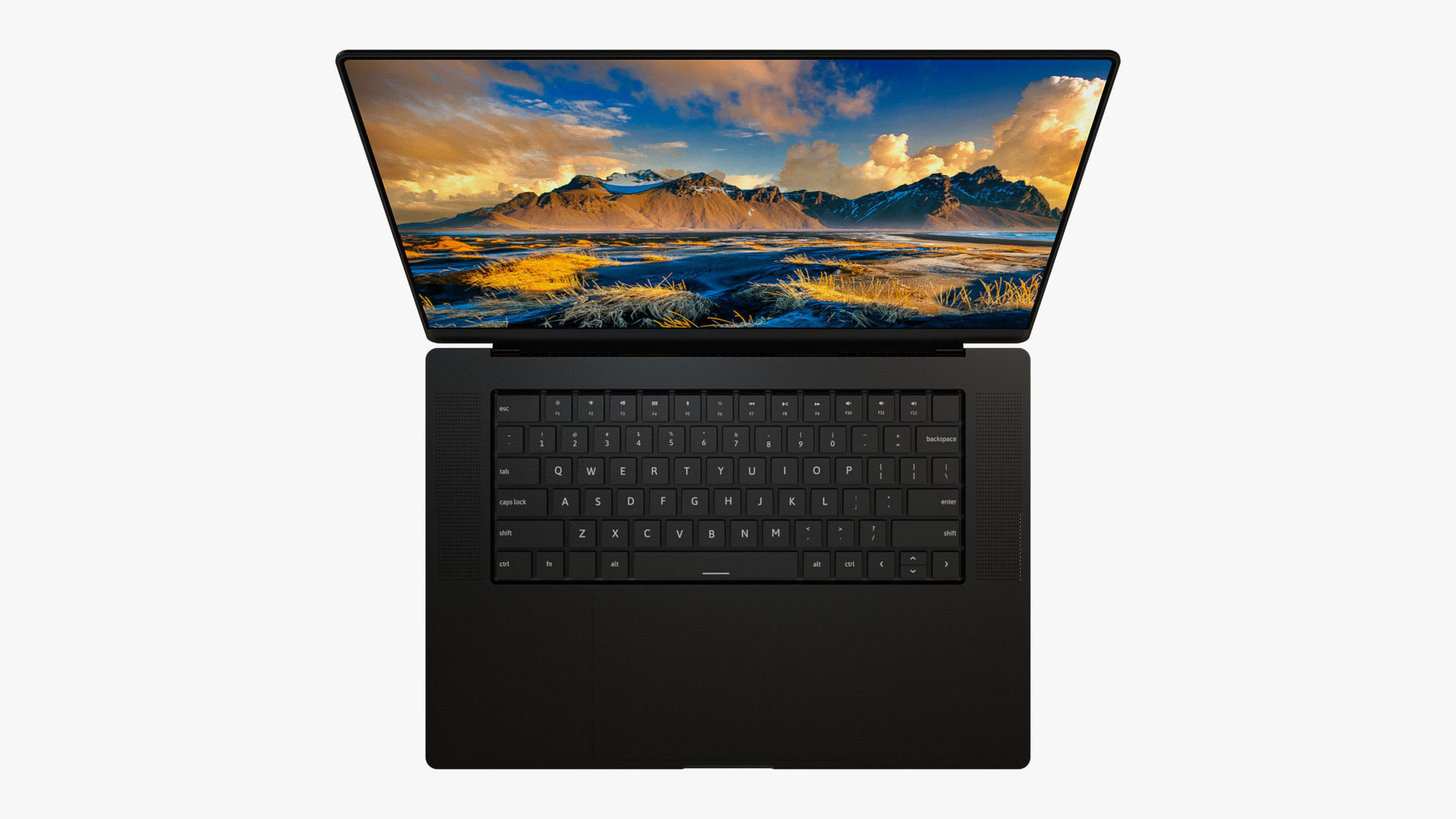 Laptop Black 3D model_8