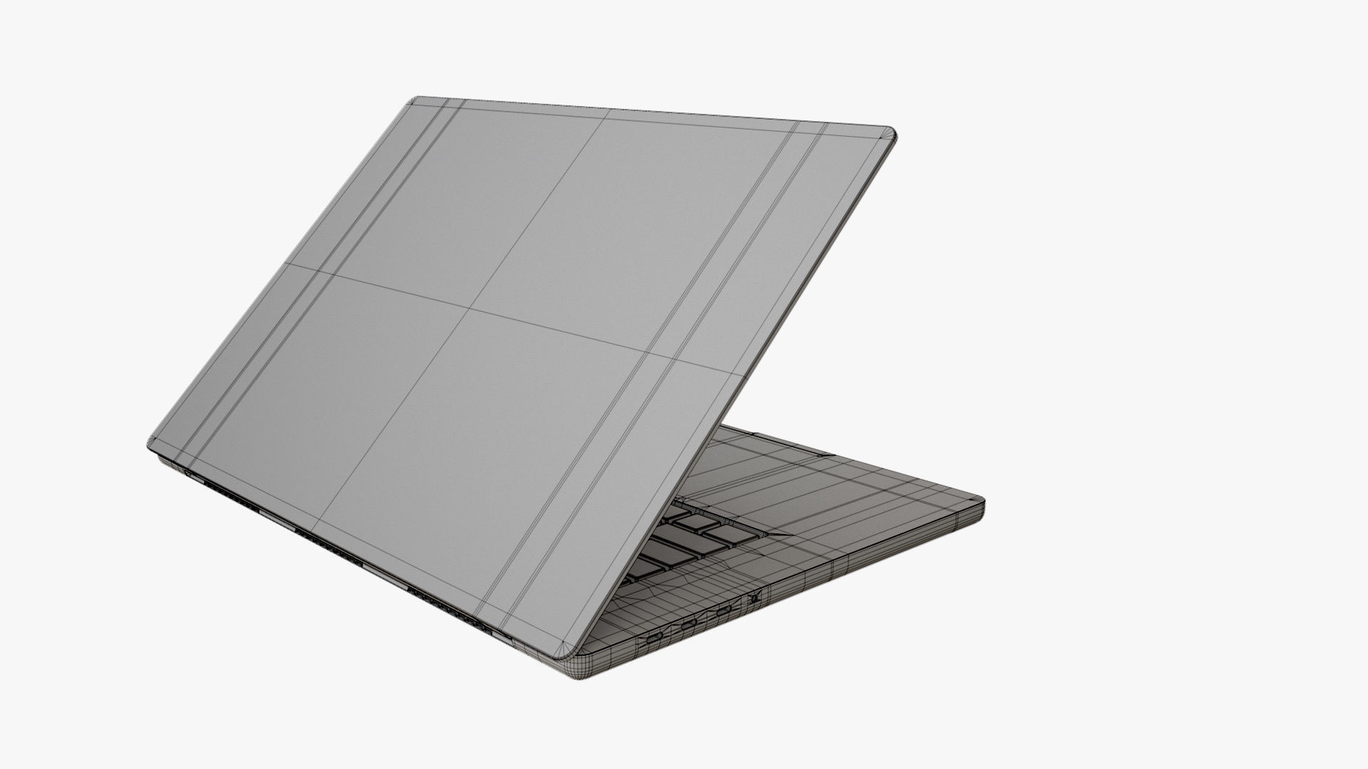 Laptop Black 3D model_13