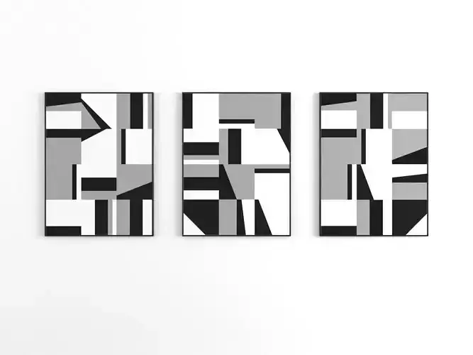 Monochrome geometry picture