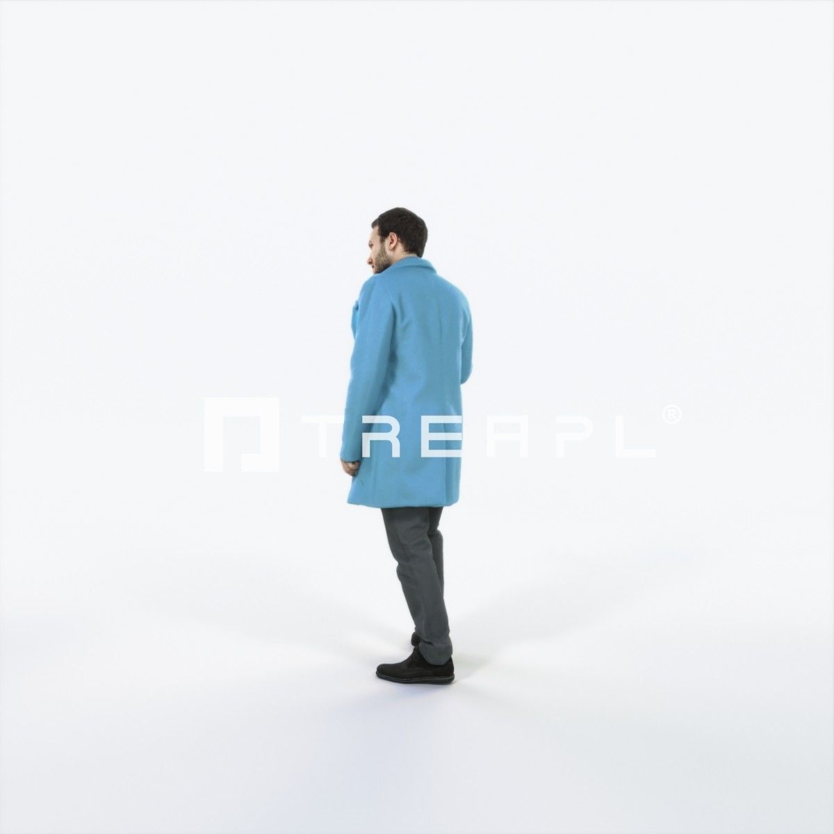 Flow 09D walking Elegant Man Low-poly 3D model_5