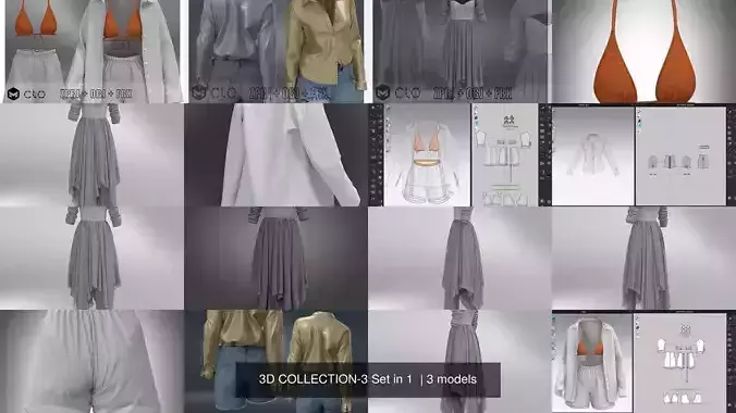 3D COLLECTION-3 Set in 1  