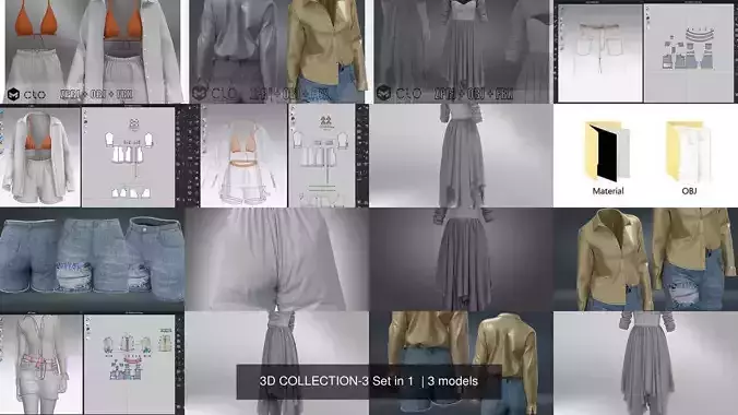 3D COLLECTION-3 Set in 1 