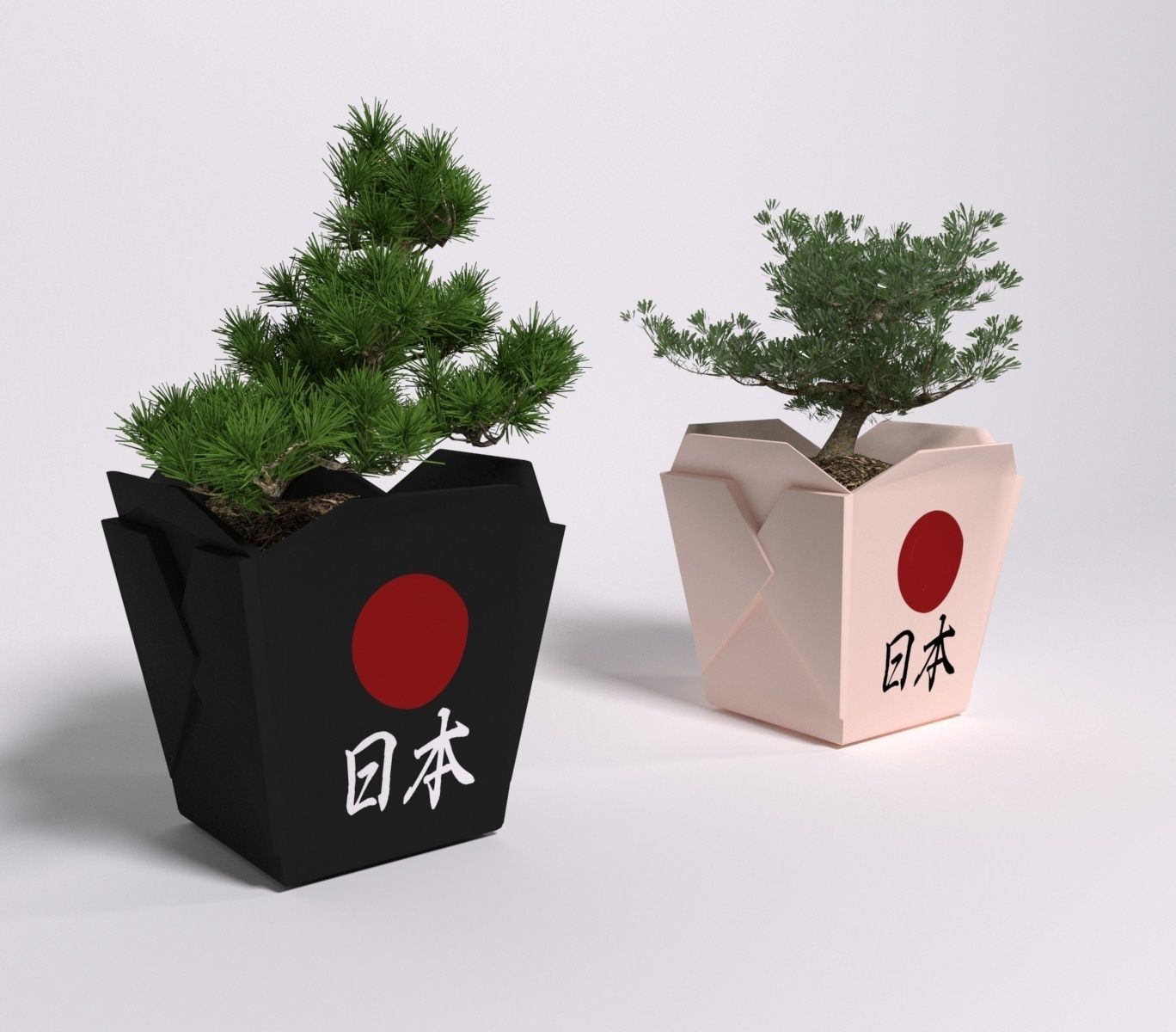 Bonsai Low-poly 3D model_1
