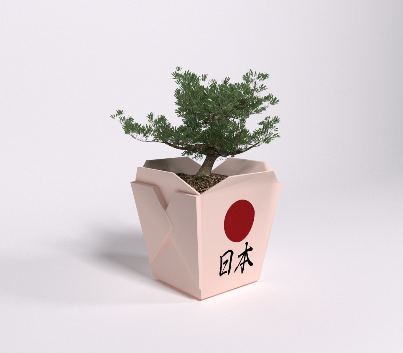 Bonsai Low-poly 3D model_8