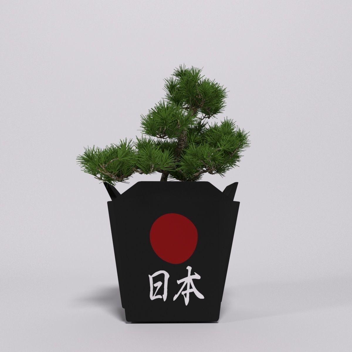 Bonsai Low-poly 3D model_4
