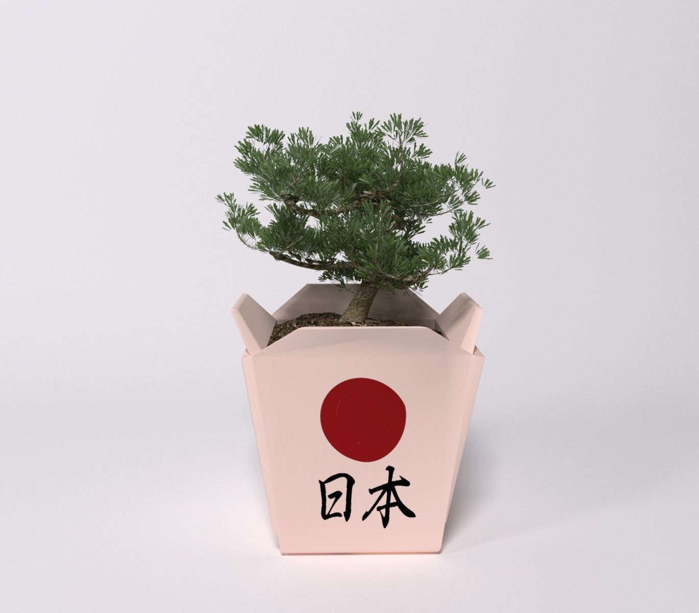 Bonsai Low-poly 3D model_6
