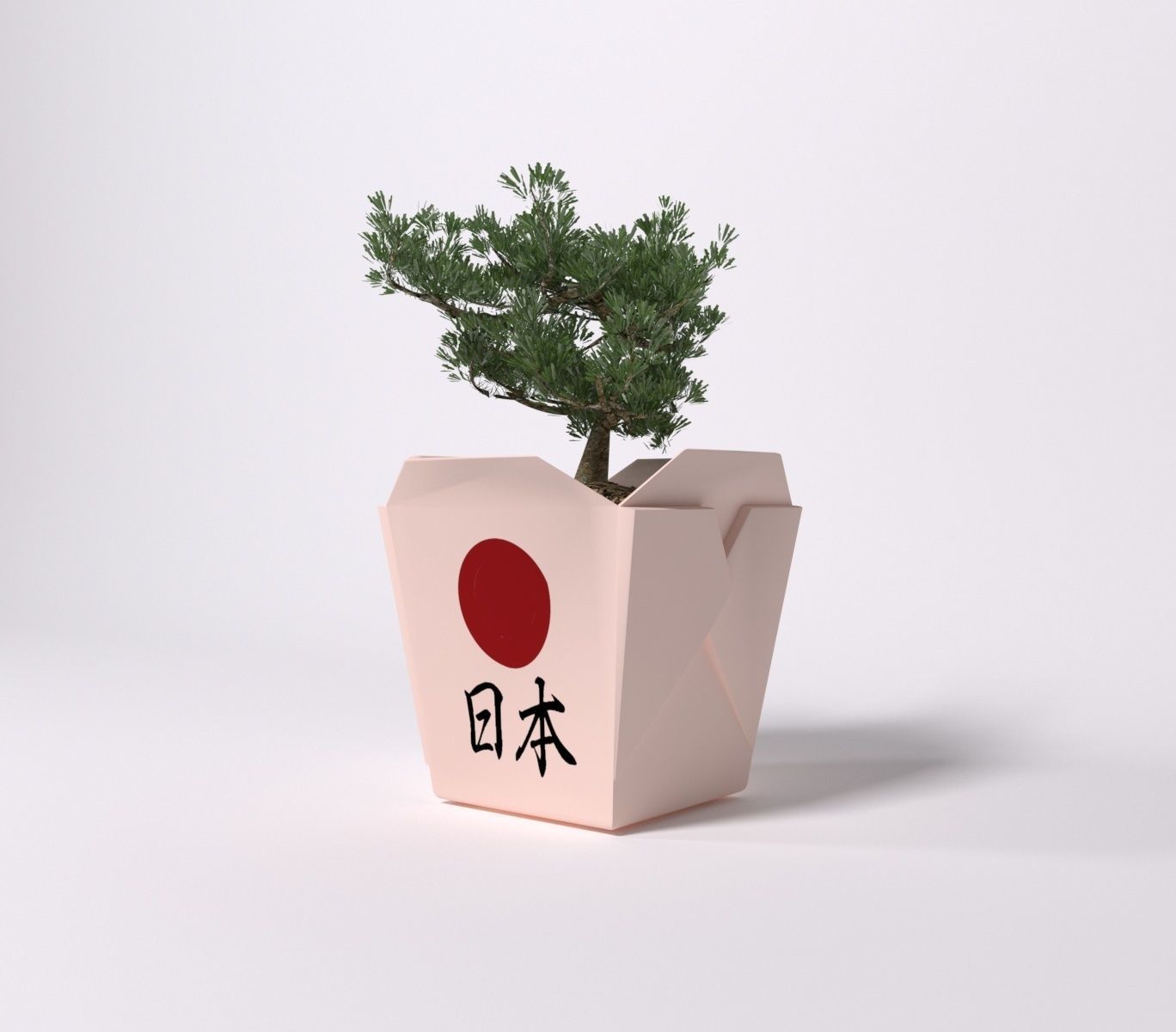 Bonsai Low-poly 3D model_7