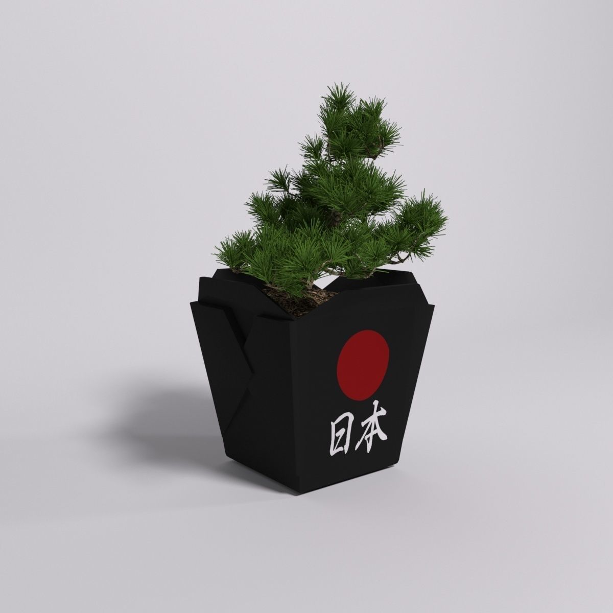 Bonsai Low-poly 3D model_5